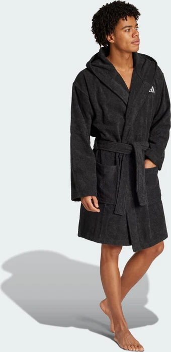 adidas Hooded Bademantel schwarz
