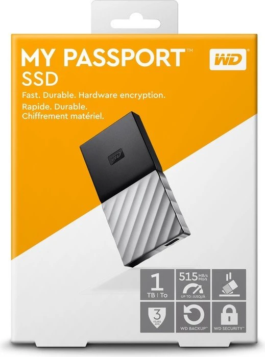 Western Digital WD My Passport SSD, 2TB, USB-C 3.1