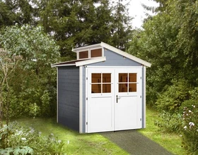 Weka 226 205x209cm Gerätehaus grau