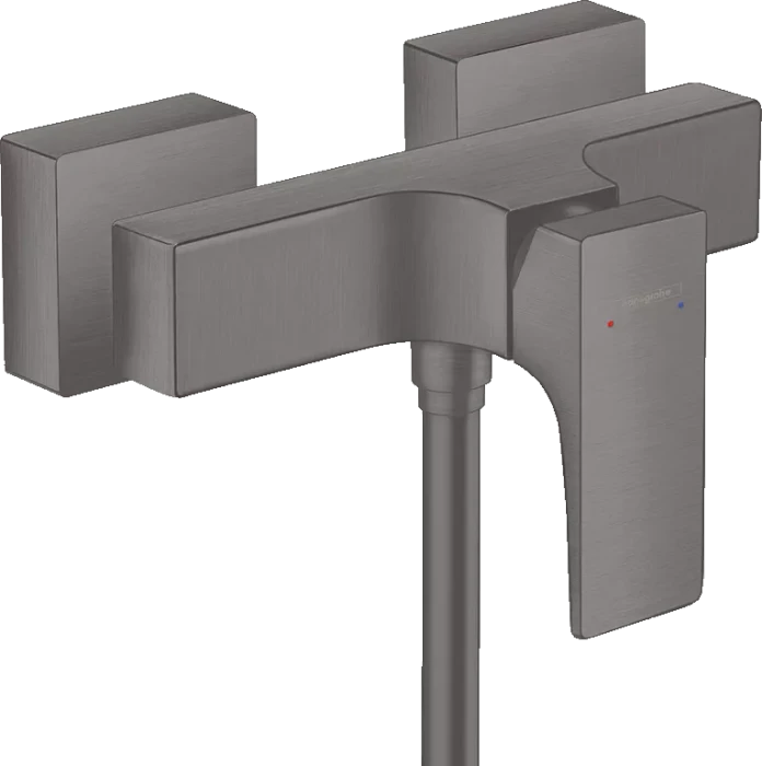 Hansgrohe Metropol Brausemischer Aufputz mit Hebelgriff brushed black chrome