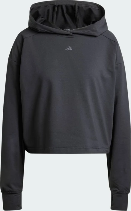 adidas Power Loose Fit Back-Ventilation Hoodie schwarz (Damen)