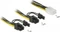 DeLOCK 6-Pin PCIe Buchse auf 2x 6/8-Pin PCIe Stecker, gelb/schwarz, Adapterkabel, 15cm Vorschaubild