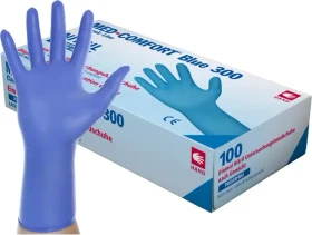 Ampri Med Comfort Blue 300mm Nitril Classic Einweghandschuhe M, 100 Stück