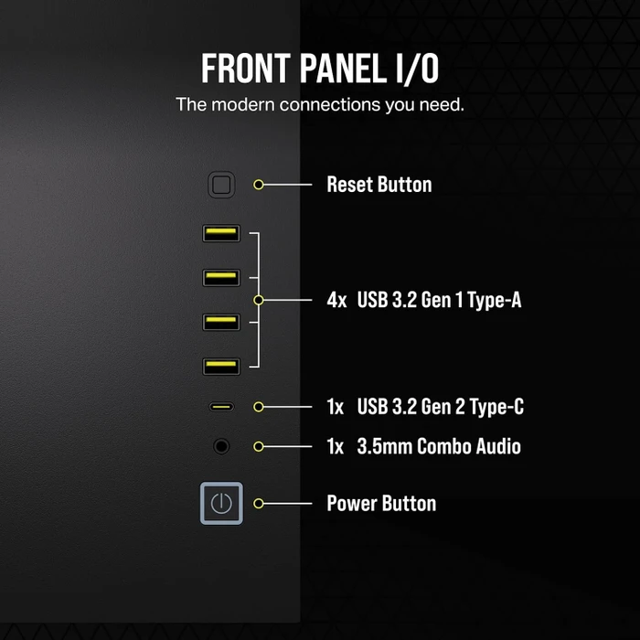 Corsair 6500X, schwarz, Glasfenster