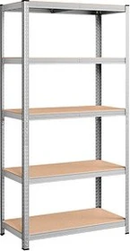 Songmics Schwerlastregal 100x200x50cm silber