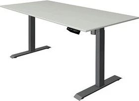 Kerkmann Move 1 elektrisch höhenverstellbarer Sitz-Steh-Schreibtisch 160x80cm grau/anthrazit