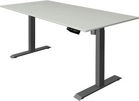Kerkmann Move 1 elektrisch höhenverstellbarer Sitz-Steh-Schreibtisch 160x80cm grau/anthrazit