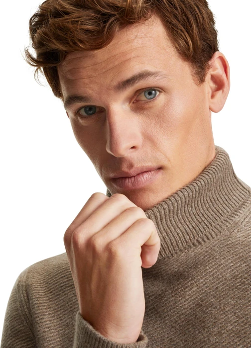 Falke Basic Apparel Rollkragen Pullover brown mel. (Herren)