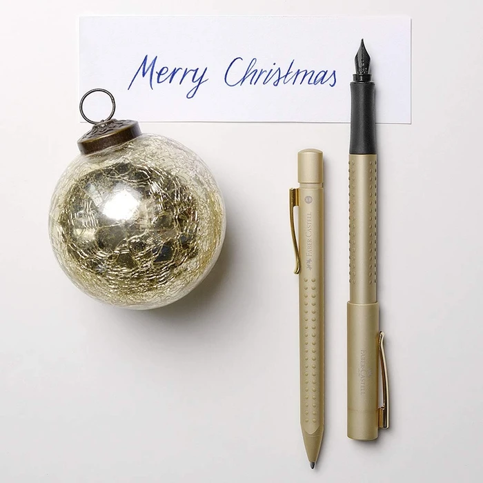 Faber-Castell Füller Grip Edition gold, rechte Hand/linke Hand, extra fein