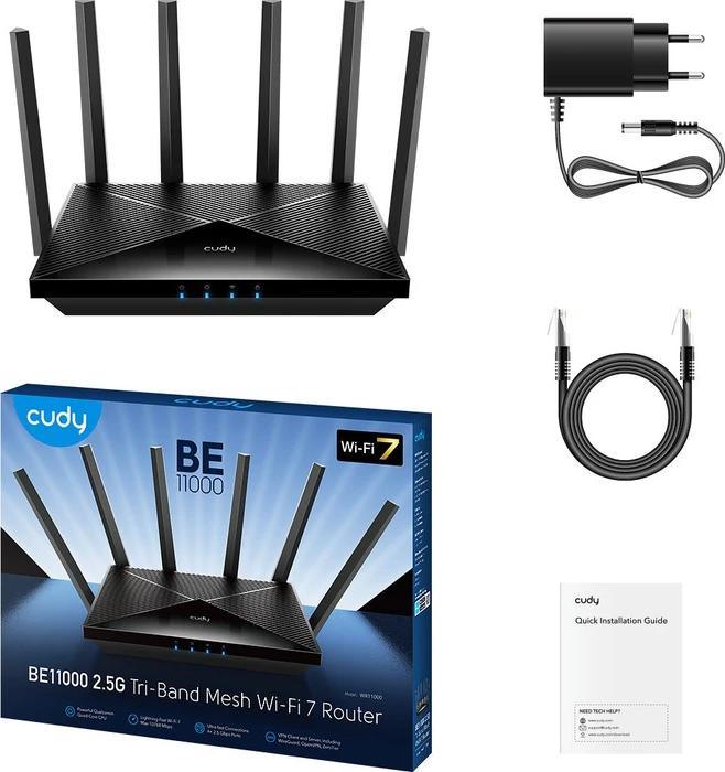 Cudy WR11000, BE9400