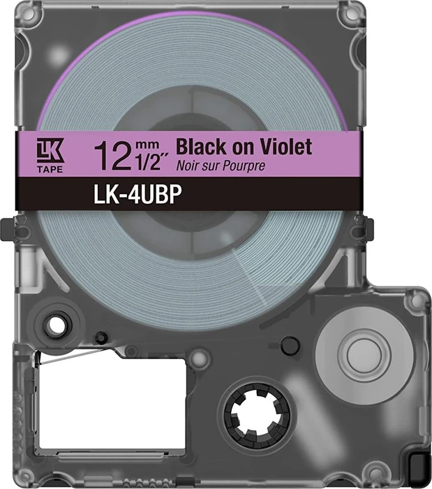 Epson LK-4UBP Beschriftungsband, 12mm, schwarz/violett