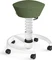 Aeris Swopper New Edition Bürohocker mit Rollen, Feder Standard, Gestell Alu weiß, Bezug Mikrofaser Comfort grün Vorschaubild