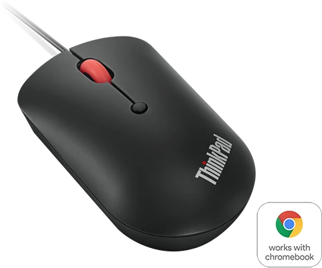 Lenovo ThinkPad USB-C Wired Compact Mouse Raven Black, USB
