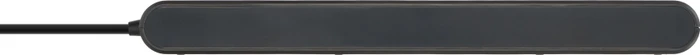Brennenstuhl Überspannungsschutz-Steckdosenleiste, 6-fach, 1x USB-A/1x USB-C USB-PD, 2m, schwarz/anthrazit