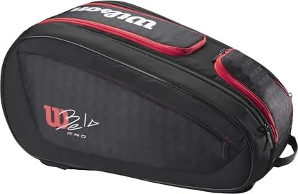 Wilson Bela Super Tour Padel Tennistasche schwarz/rot