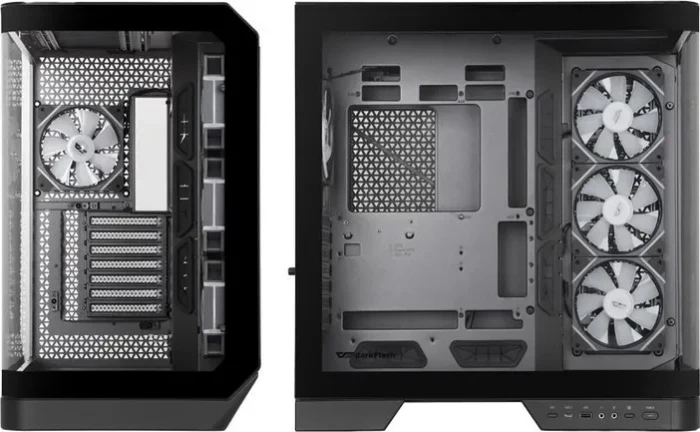 DarkFlash DY570 Black, Glasfenster