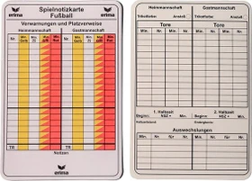 Erima 50 Stück Spielnotiz Karten