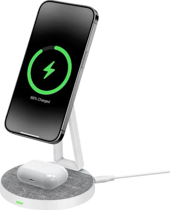 XLayer MagFix Pro 2-in-1 Ladestation grau/weiß