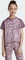 adidas Print T-Shirt kurzarm sandy pink/shadow fig/reflective silver (Junior) Vorschaubild
