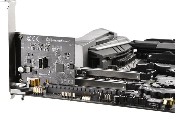 SilverStone ECU07, 1x USB-C 3.2 Key-A Header, PCIe 3.0 x4