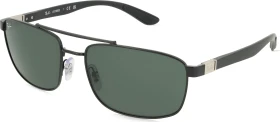 Ray-Ban RB3737 60mm polished black/dark green