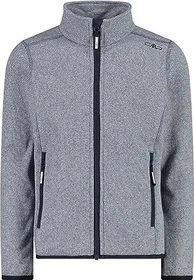CMP Fleece Knit-Tech Meliert Jacke b. blue/bianco (Junior)
