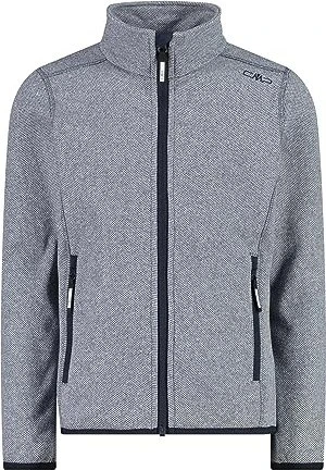 CMP Fleece Knit-Tech Meliert Jacke b. blue/bianco (Junior)