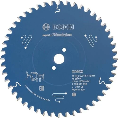 Bosch Professional Expert for Aluminium Kreissägeblatt 48Z, 184x1.6x16mm, 1 Stück
