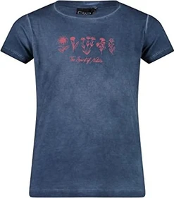 CMP Stretch Jersey T-Shirt kurzarm blue/red kiss (Junior)