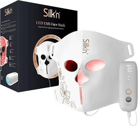 Silk'n LED EMS Face Mask Hautverbesserung und Muskelstimulation LED-Gesichtsmaske
