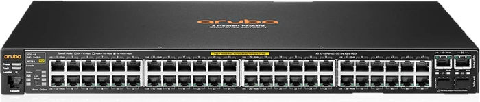 HPE Aruba 2530 48 Rackmount Managed Switch, 50x RJ-45, 2x SFP, 382W PoE+