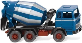 Wiking Betonmischer MB azurblau/silber