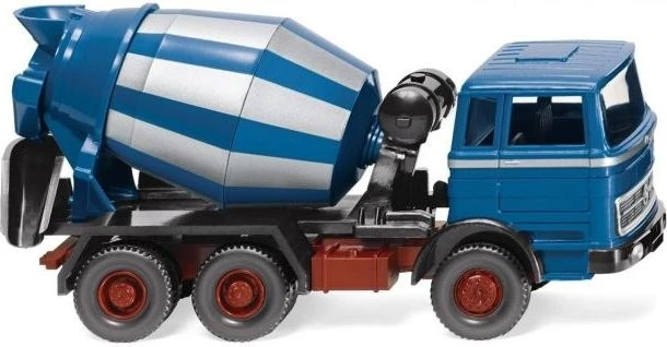 Wiking Betonmischer MB azurblau/silber