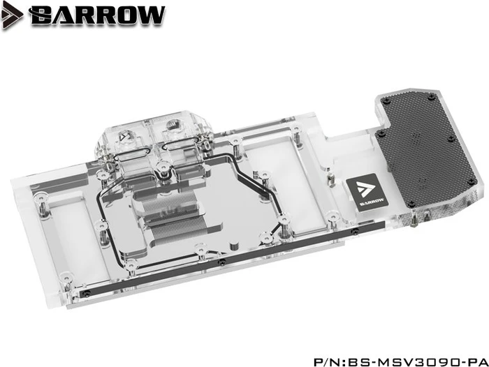 Barrow NVIDIA RTX 3090 LRC 2.0 Full Coverage GPU Water Block, MSI 3090 Ventus Aurora