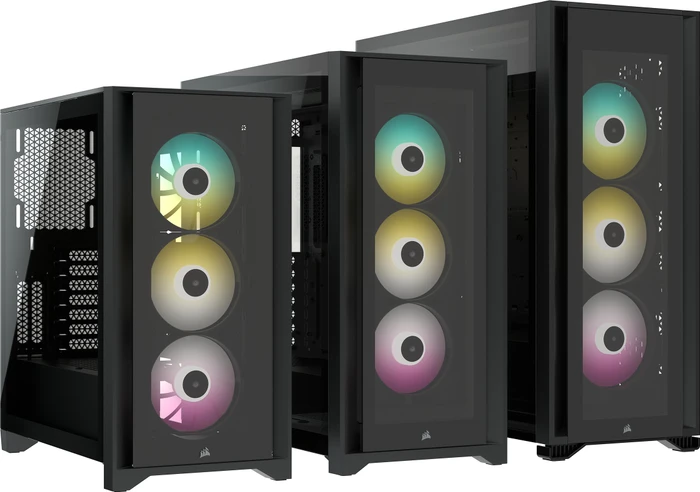 Corsair iCue 7000X RGB, schwarz, Glasfenster
