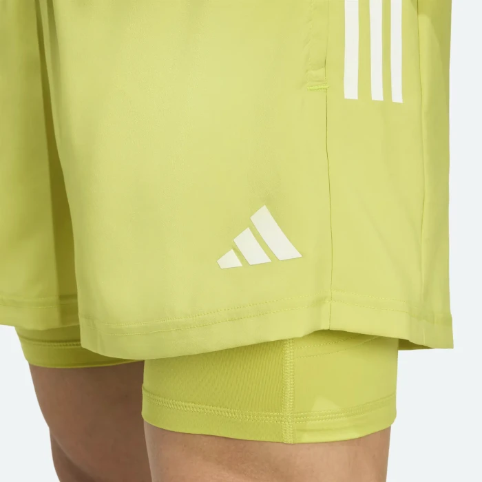 adidas Own The Run Climacool 2in1 Laufhose kurz preloved lime (Herren)