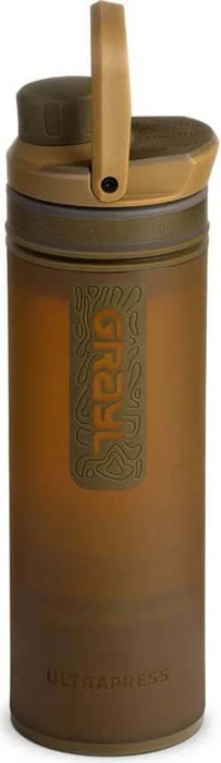 Grayl Ultrapress Wasserfilter Trinkflasche 473ml coyote brown