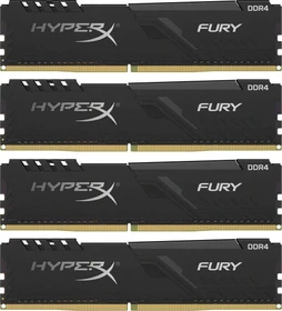 Kingston FURY schwarz UDIMM 64GB Kit, DDR4-2400, CL15-15-15, 1RX8