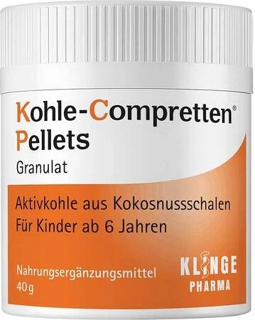 Klinge Pharma Kohle Compretten Pellets Granulat, 40g