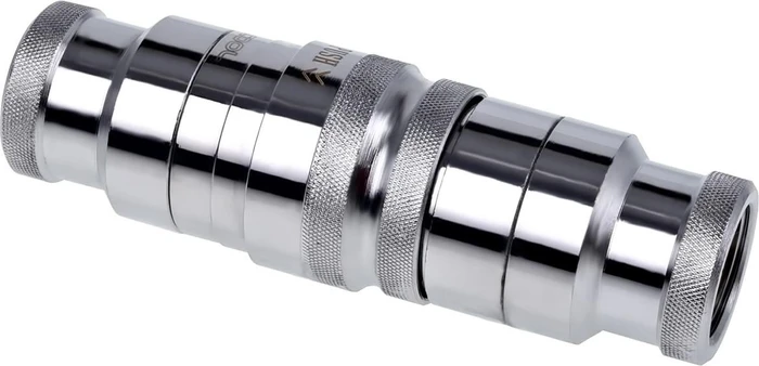 Alphacool Eiszapfen HF G3/8" IG mit Reduzierer G1/4" Schnellverschluss, verchromt