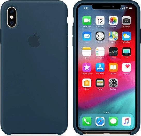 Apple Silikon Case für iPhone XS Max pazifikgrün