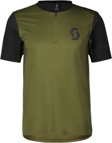 Scott Vertic Zip Trikot kurzarm fir green/black (Herren)