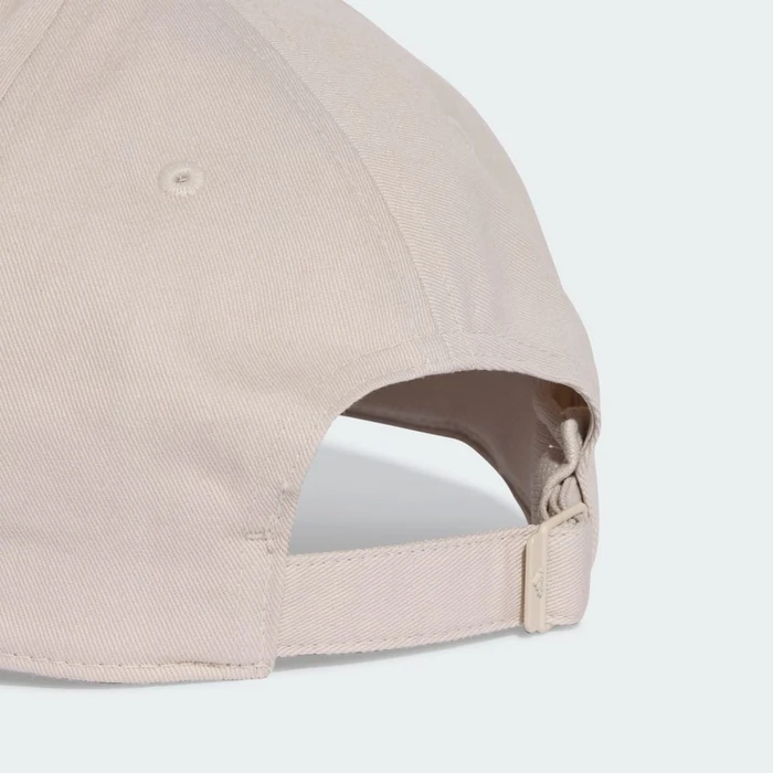 adidas 3-Streifen New Logo Baseball Kappe beige/weiß