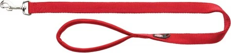 Trixie Premium Leine extra lang, doppellagig, M-L, 1.8m, rot