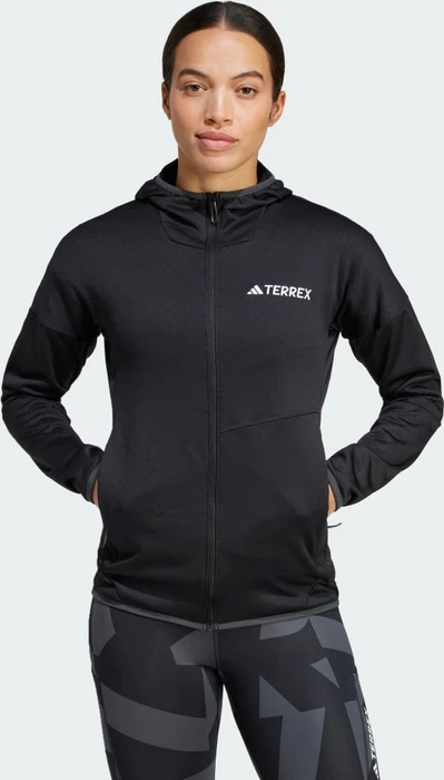 adidas Terrex Xperior Climawarm Light Fleece Hooded Jacke schwarz (Damen)
