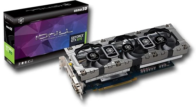 INNO3D GeForce GTX 670 iCHILL HerculeZ 3000, 2GB GDDR5, 2x DVI, HDMI, DP