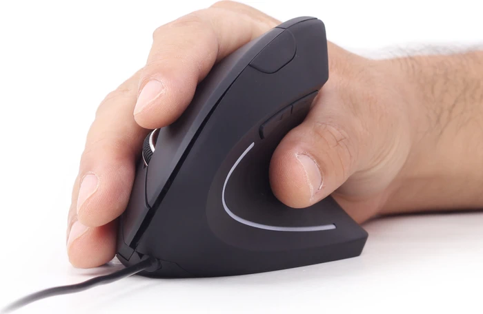 Gembird Ergonomic 6-Button Optical Mouse ERGO-01 schwarz, USB