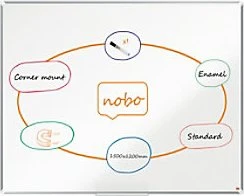 Nobo Whiteboard Premium Plus, weiß, 120x150cm