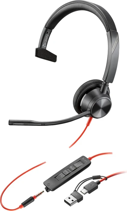 Poly Blackwire 3315, USB-C/A