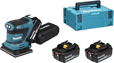 Makita DBO480RTJ LXT Akku-Schwingschleifer inkl. MAKPAC + 2 Akkus 5.0Ah